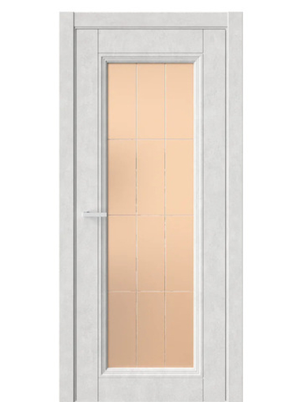 Двери WestStyle  Demiss 2  Бетон Лайт / бронза сатинат ДО