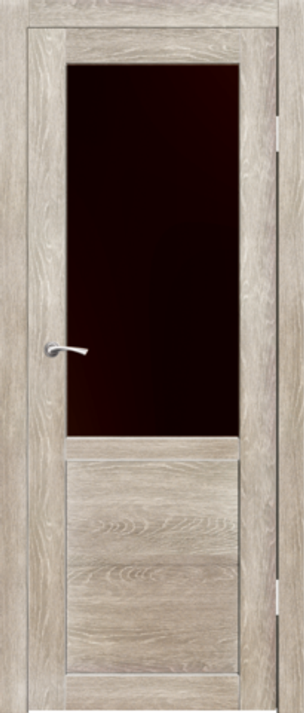 Межкомнатные двери SYNERGY  "Венеция" ДО Грей (Лакобель черное)