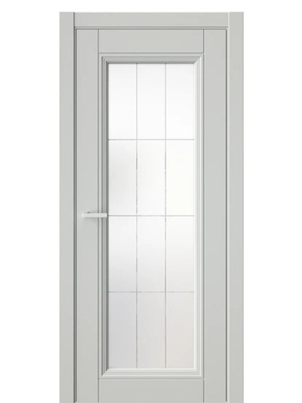 Двери WestStyle  Demiss 2  Серый / белое сатинат ДО