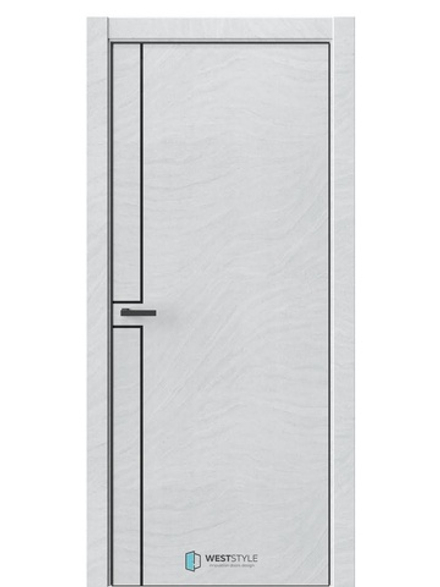 Двери WestStyle  "IN 42" Стоунлайн Лайт /алюм.кромка  ДГ