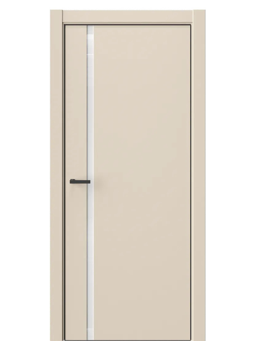 Двери WestStyle  "IN 36" Лазурный Песок /Аляска Lacobel /алюм.кромка  ДО