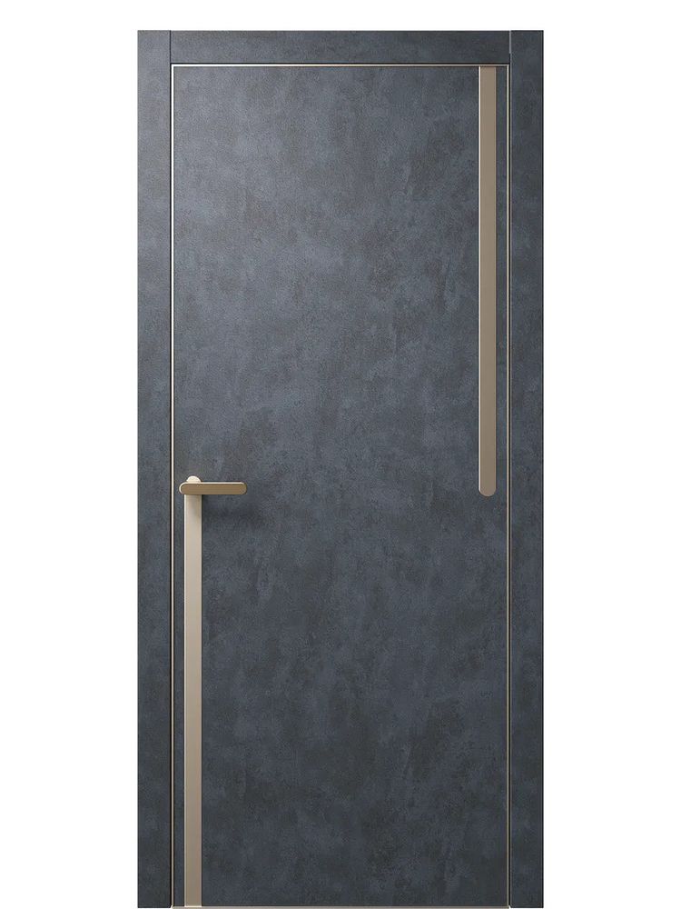 Двери WestStyle  "IN М2.3" Бетон Маренго /молдинг /алюм.кромка  ДГ