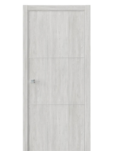 Двери WestStyle  "IN 26" Дуб Оксфорд /алюм.кромка  ДГ