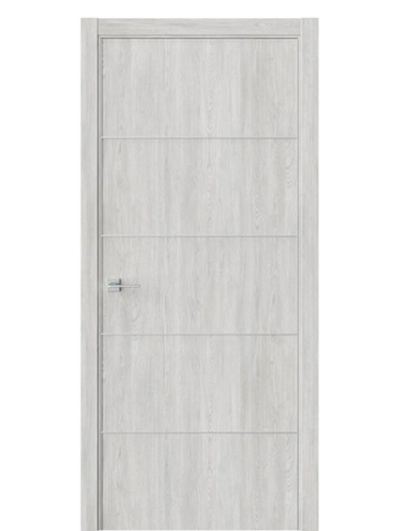 Двери WestStyle  "IN 27" Дуб Оксфорд /алюм.кромка  ДГ