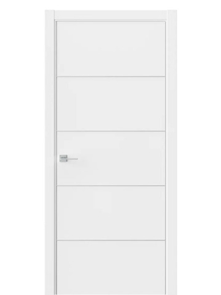 Двери WestStyle  "IN 27" EmLayer Белый /алюм.кромка  ДГ