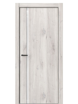 Двери WestStyle  "IN 36" Дуб Джуно /Аляска Lacobel /алюм.кромка  ДО