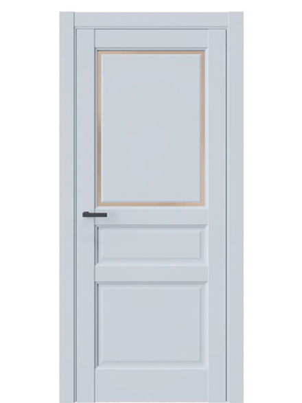 Двери WestStyle  LVT 5Е Белая Ночь/ Бронза Сатинат ДО