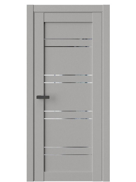 Двери WestStyle  "CZ 7 Лен оникс/зеркало графит ДО