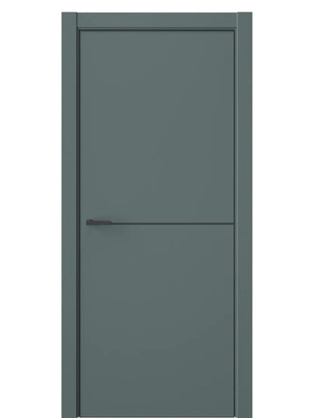 Двери WestStyle  "IN 39" Нефритовый Сад /алюм.кромка  ДГ