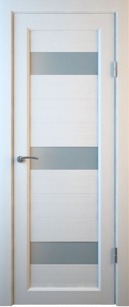 Межкомнатные двери MART DOORS С4 Белое дерево/Сатинат (ДО)