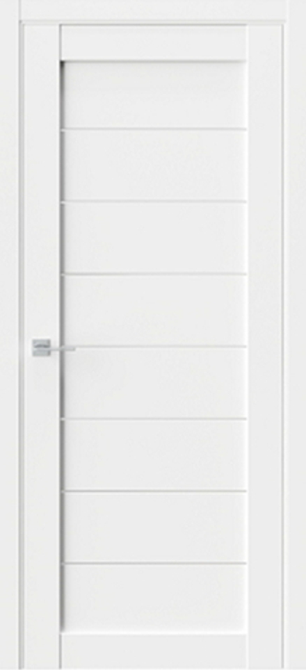 Межкомнатные двери WestStyle "Q48" (RE48) Белый EmLayer/Белое сатинат ДО