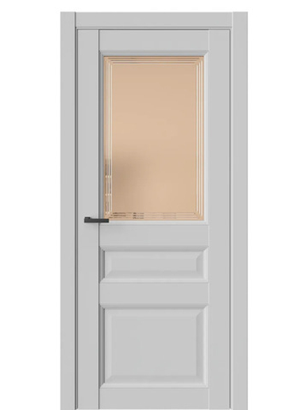 Двери WestStyle Enika 6 Emlayer серый /Бронза Сатинат  ДО