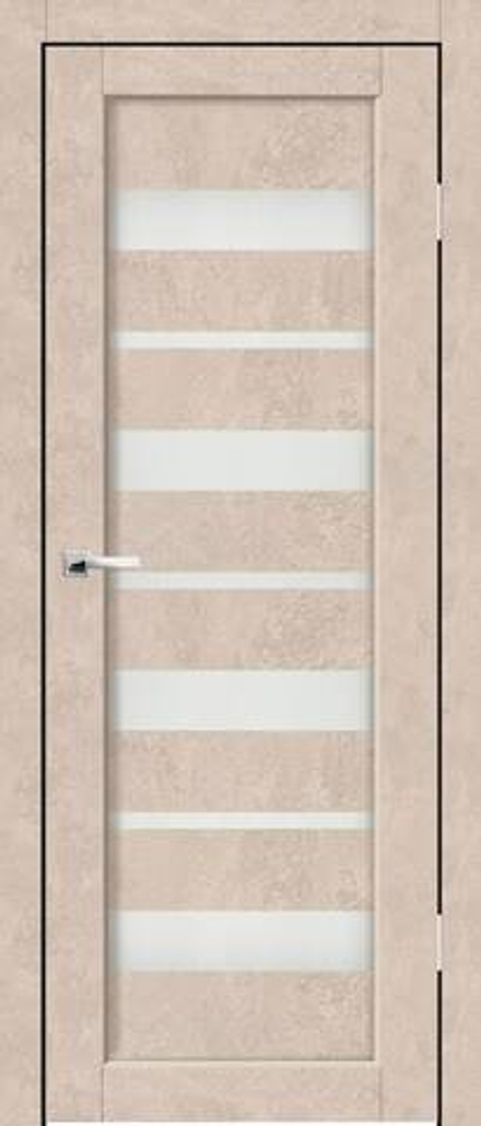 Межкомнатные двери SYNERGY  "Альфа" Бетон бежевый (Сатинат матовое)