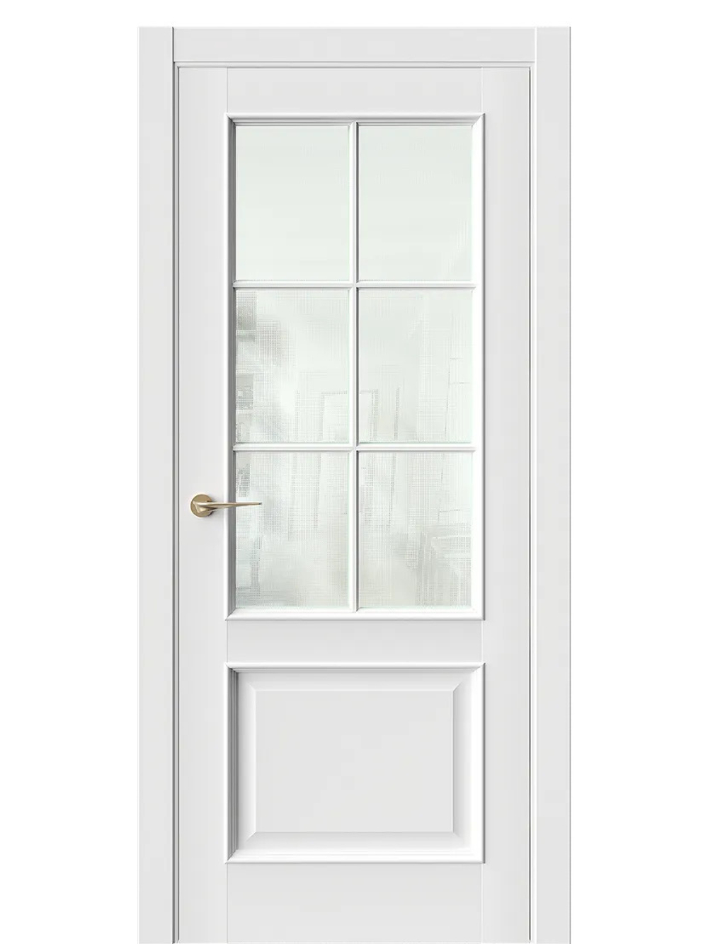 Двери WestStyle En 6 Emlayer белый / Кризет  ДО