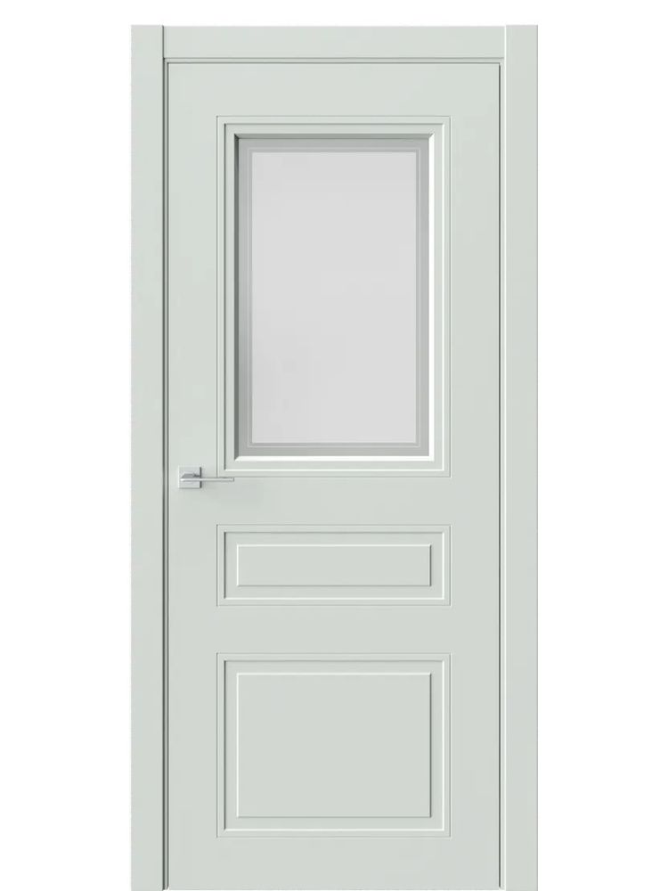 Двери WestStyle Eliss 8 RAL 7038 /белое сатинат  ДО
