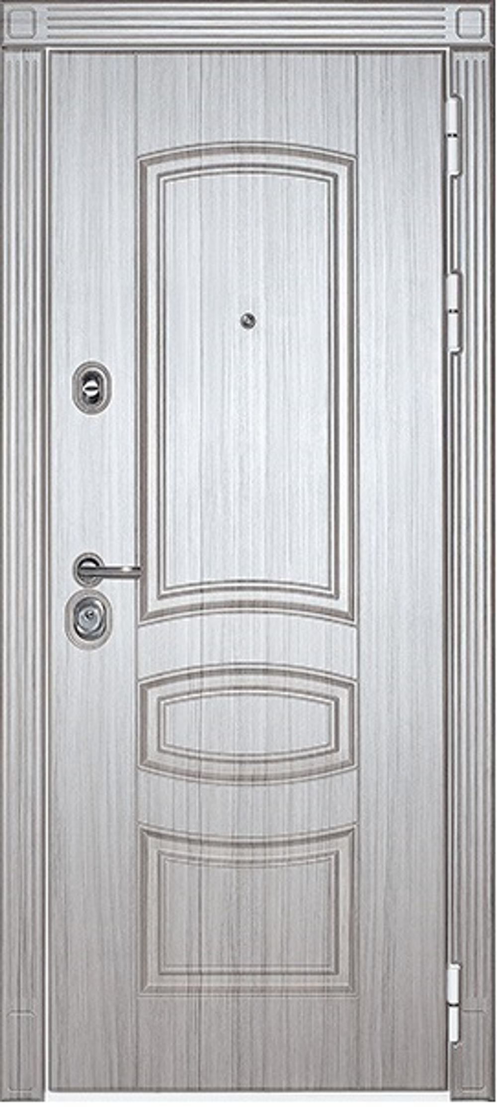 Сейф-двери сударь мд-42 сандал серый/сандал белый