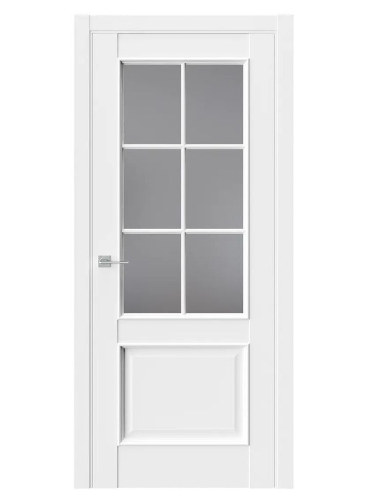 Двери WestStyle En 6 Emlayer белый / Графит Сатинат  ДО