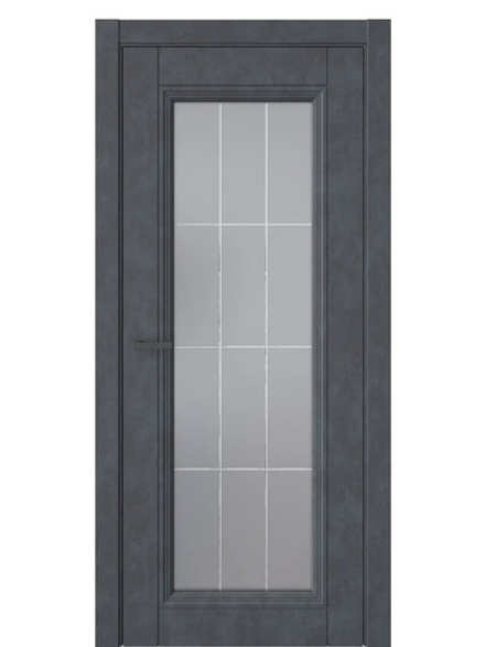 Двери WestStyle  Demiss 2  Бетон Маренго / графит сатинат ДО