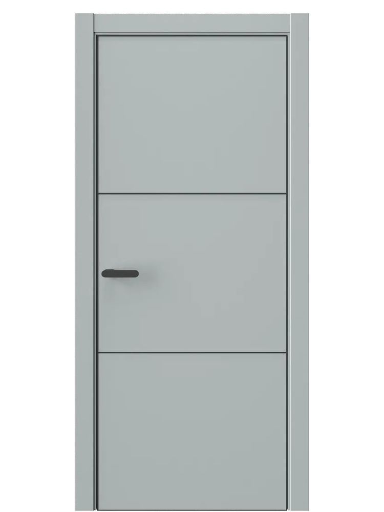 Двери WestStyle  &quot;IN 26&quot; Серая Гавань /алюм.кромка  ДГ