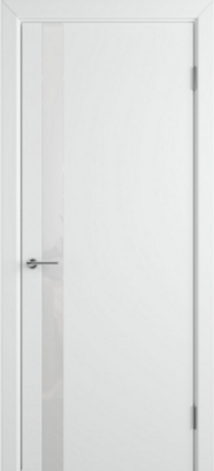 Межкомнатные двери ВФД "Ньюта Ett" ДО Белая эмаль /Лакобель белое