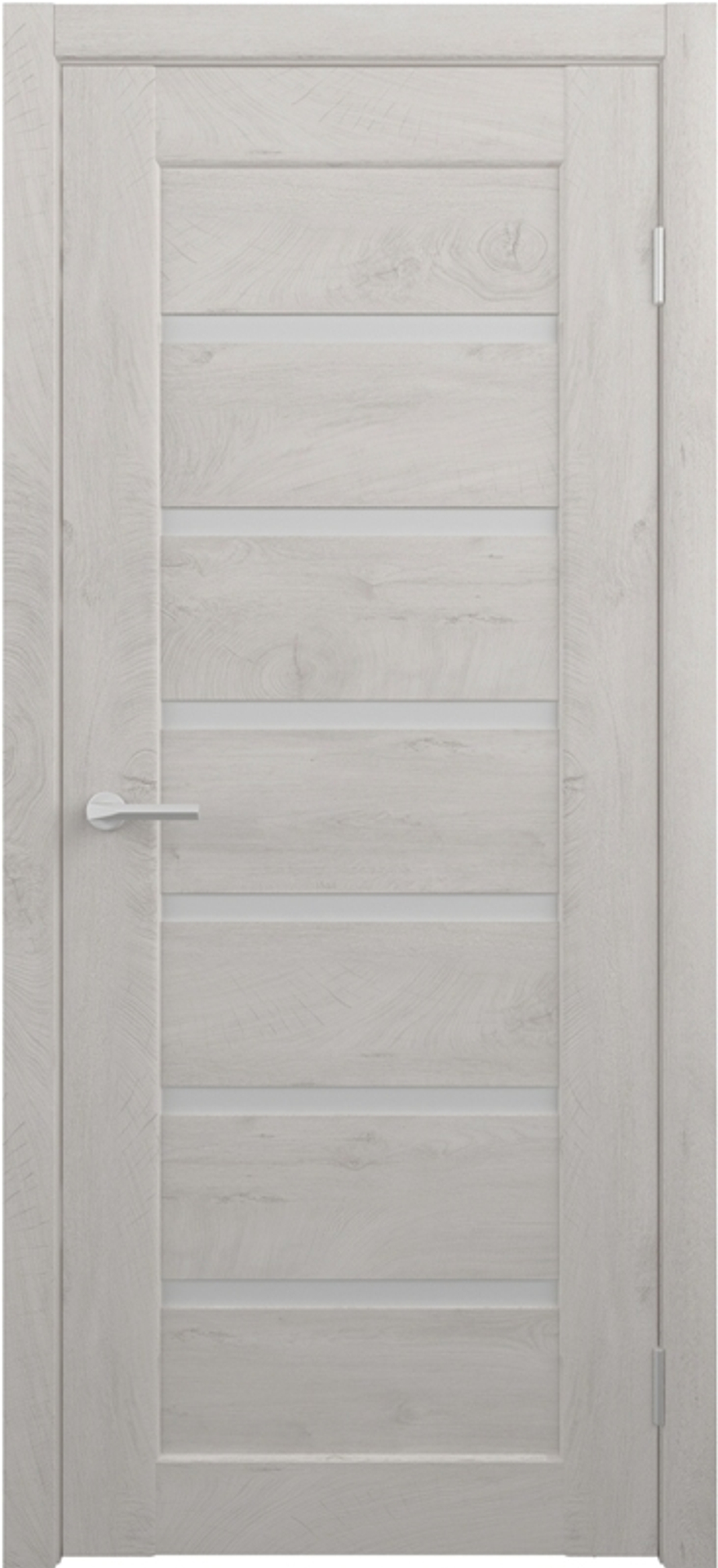 Межкомнатные двери ALBERO "Мальта" Дуб снежный / Мателюкс (ДО)