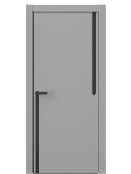Двери WestStyle  "IN М2.3" Серая Гавань /молдинг /алюм.кромка  ДГ