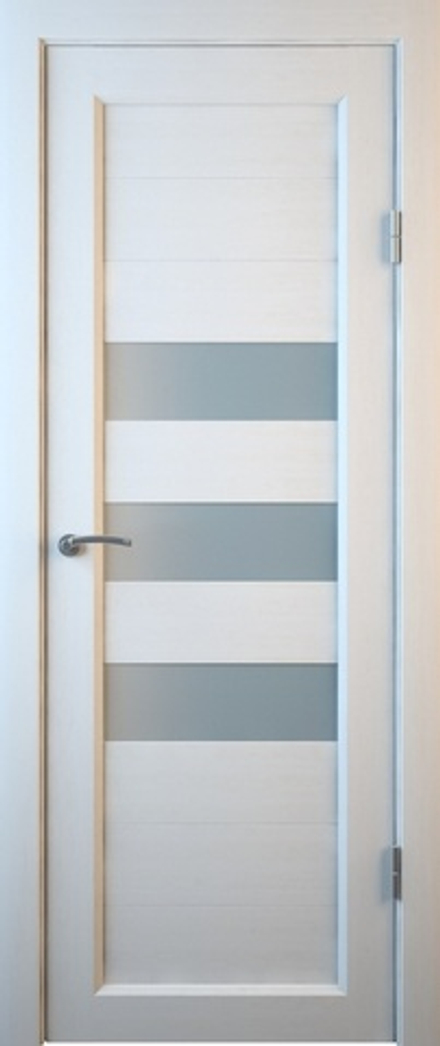Межкомнатные двери MART DOORS С3 Белое дерево/Сатинат (ДО)
