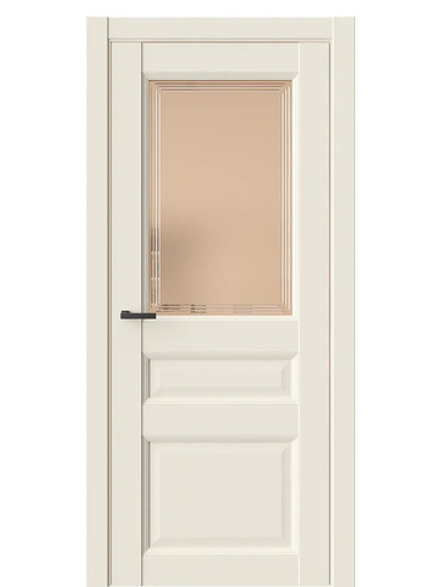 Двери WestStyle Enika 6 Emlayer бежевый /Бронза Сатинат  ДО