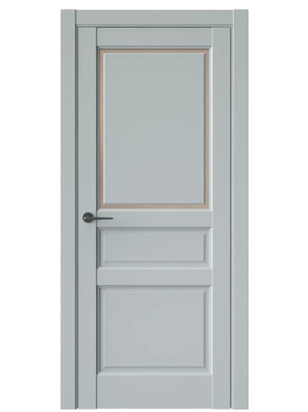 Двери WestStyle  LVT 5Е Платиновый Дым/ Бронза Сатинат ДО