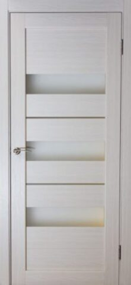 Межкомнатные двери SYNERGY  "Дельта" Дуб молочный (Сатинат матовое)