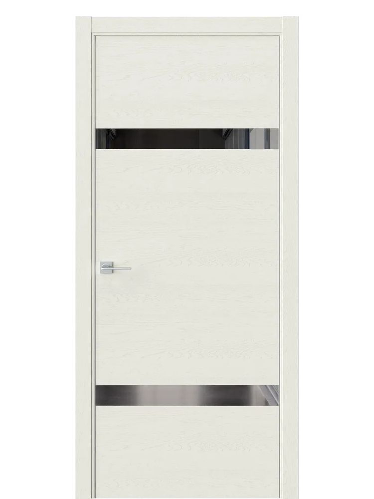 Двери WestStyle  "IN 3" Дуб Монтана /Зеркало графит /алюм.кромка ДО