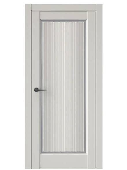 Двери WestStyle  LVT 1 FL Песчаный Рай/ Графит Сатинат ДО