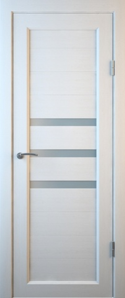 Межкомнатные двери MART DOORS В3 Белое дерево/Сатинат (ДО)
