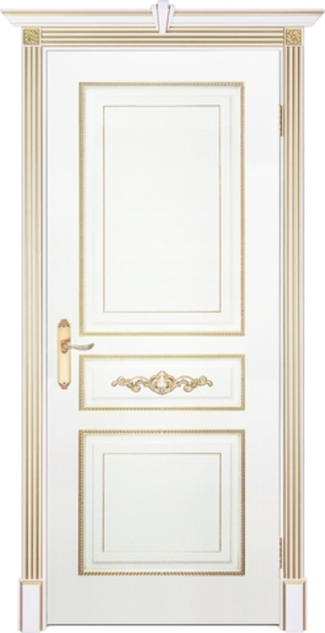 Interne doors "лацио" (дг) слоновая кость/патина золото