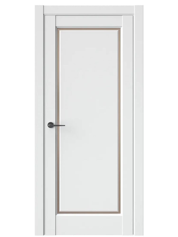 Двери WestStyle  LVT 1 Белая Вуаль/ Бронза Сатинат ДО