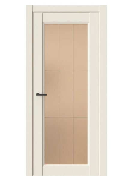 Двери WestStyle Enika 2 Emlayer бежевый /Бронза Сатинат  ДО