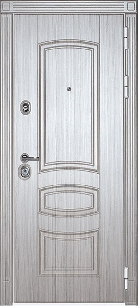 Сейф-двери сударь мд-42 сандал серый/сандал белый