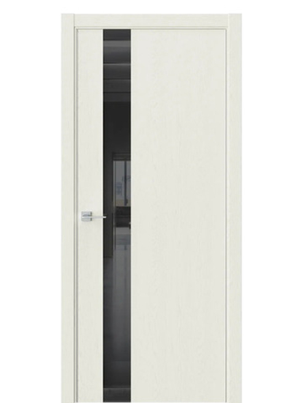 Двери WestStyle  "IN 2" Дуб Монтана /Чёрное Lacobel /алюм.кромка ДО