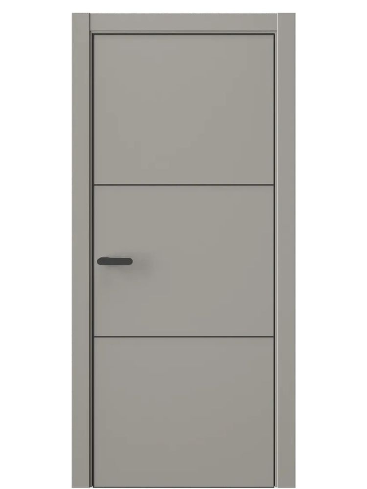 Двери WestStyle  &quot;IN 26&quot; Серая Гавань /алюм.кромка  ДГ