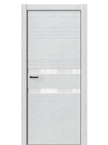 Двери WestStyle  "IN 13" Стоунлайн Лайт /Аляска Lacobel /алюм.кромка ДО