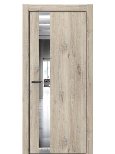 Двери WestStyle  "IN 2" Дуб Мехико /Зеркало /алюм.кромка  ДО