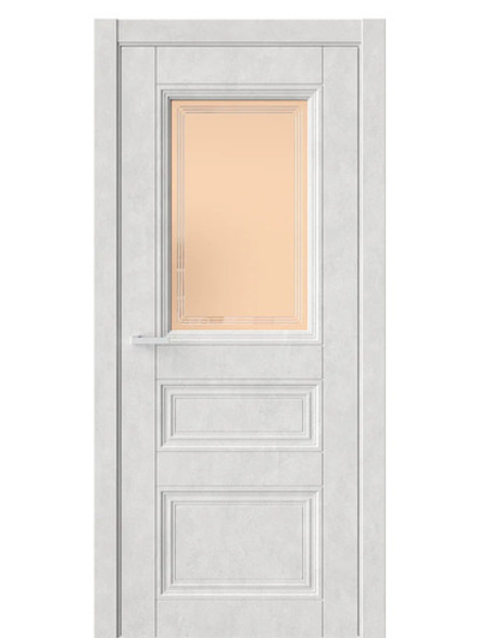 Двери WestStyle  Demiss 12  Бетон Лайт / бронза сатинат ДО