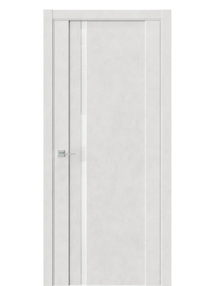 Двери WestStyle F31 Бетон лайт /Аляска Lacobel  ДО