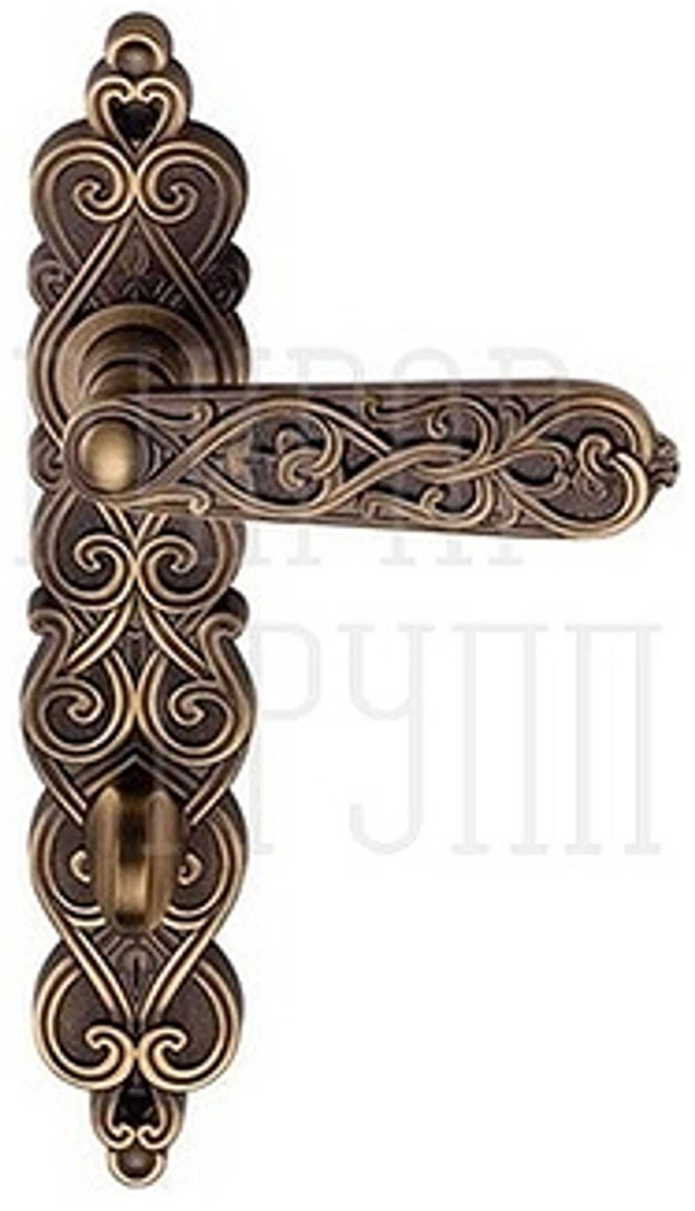 Дверные ручки archie acanto ant. coffee (ol) фиксатор цвет- античное кофе