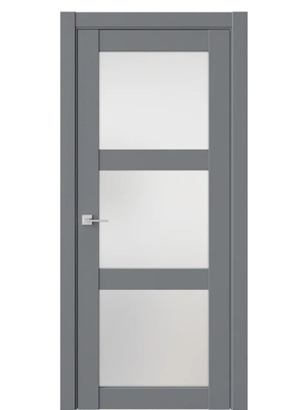 Двери WestStyle  NR6  Альпийская Ночь /Белое Сатинат ДО