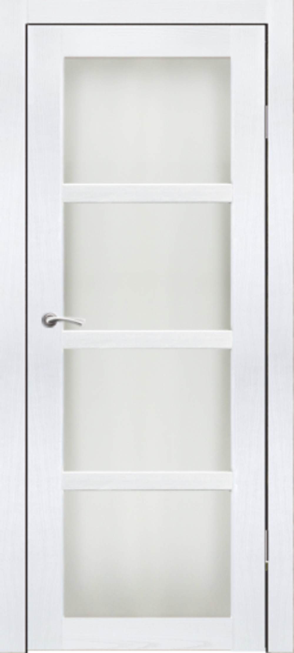 Межкомнатные двери SYNERGY "Трио" Ясень снежный (Сатинат матовое)