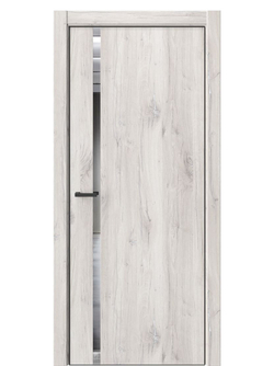 Двери WestStyle  "IN 36" Дуб Джуно /Зеркало /алюм.кромка  ДО