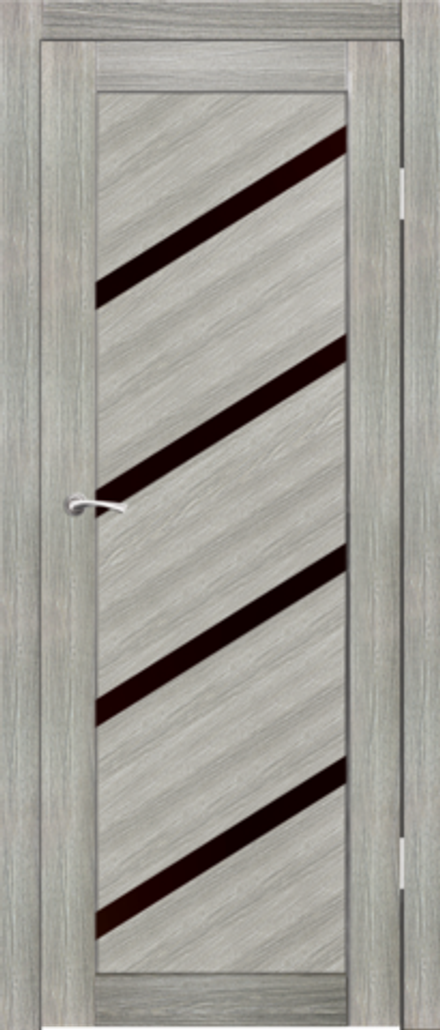 Межкомнатные двери SYNERGY "Мелодия" ДО Ель (Лакобель черное)