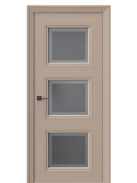 Двери WestStyle Eliss 6 Гляссе /графит сатинат  ДО