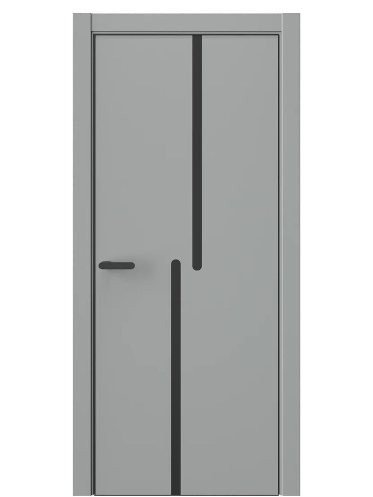 Двери WestStyle  "IN М2.2" Серая Гавань /молдинг /алюм.кромка  ДГ